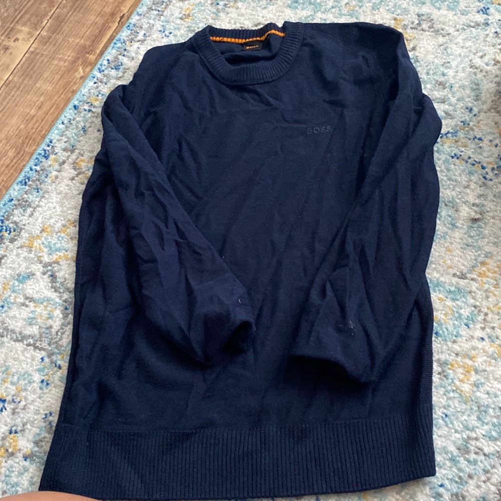 Boss brand navy sweater